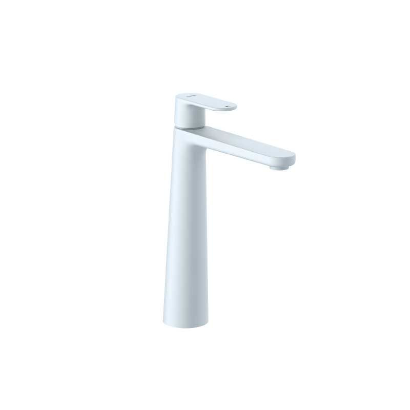 KLUDI-LOUVA single lever basin mixer, 240 mm for washbowls DN 15 Matt White
