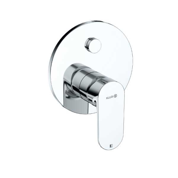 KLUDI-LOUVA concealed single lever bath-and shower mixer Chrome