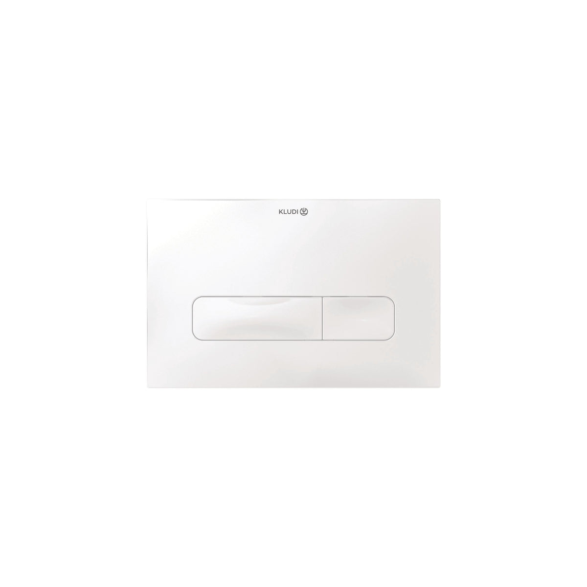 Push plate 24x15 h1,2 cm Rectangular Glossy White