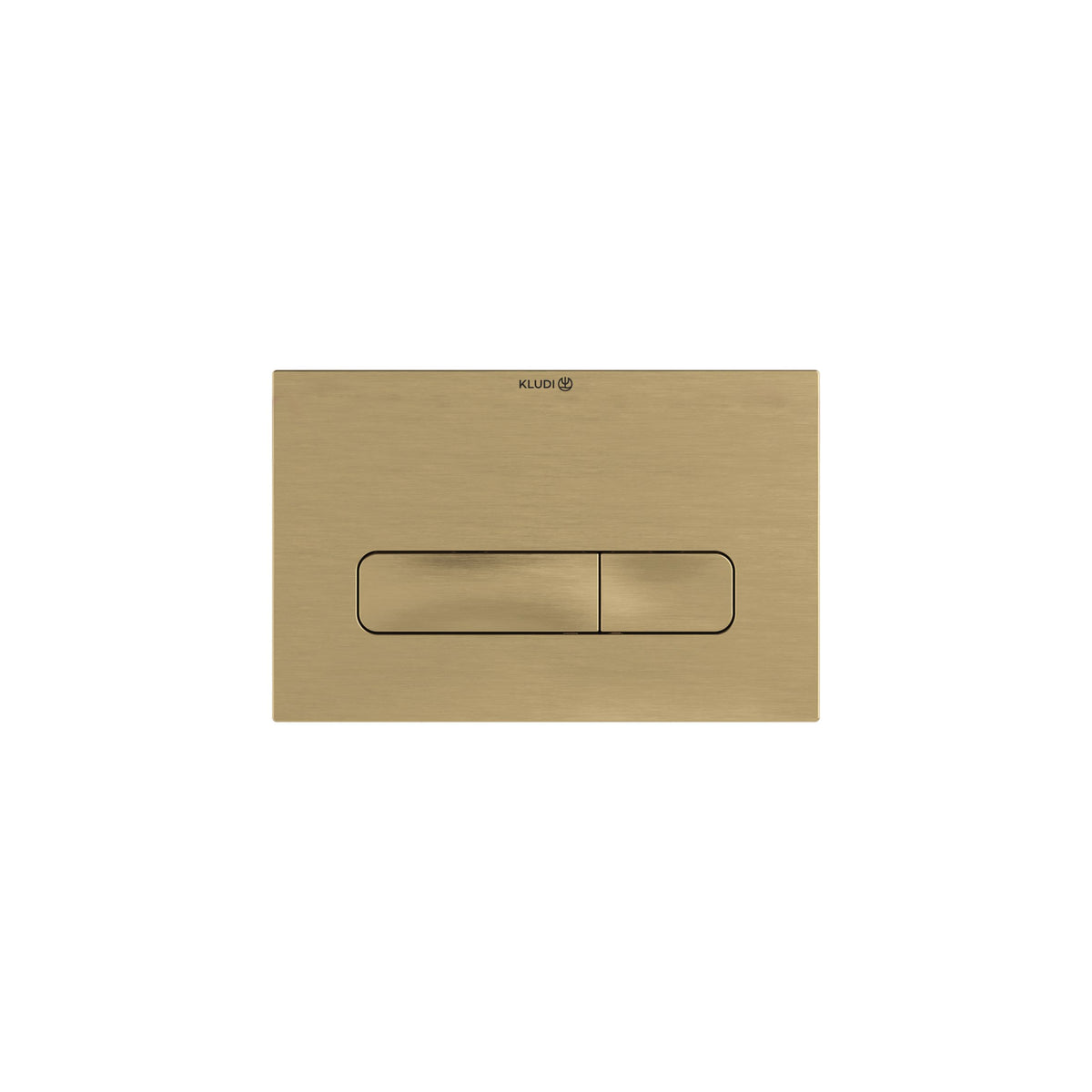 Push plate 24x15 h1,2 cm Rectangular Brushed Gold
