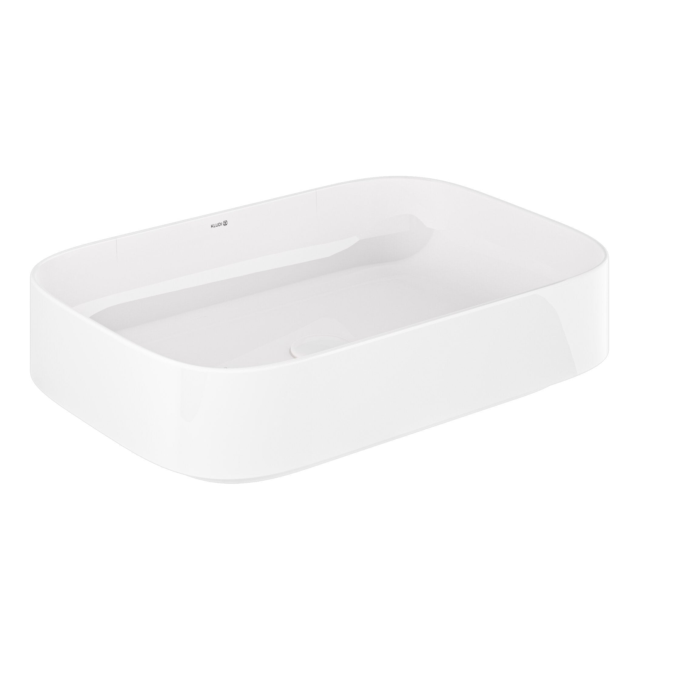KLUDI-RESA S COUNTERTOP WASHBASIN 60x40cm Glossy White