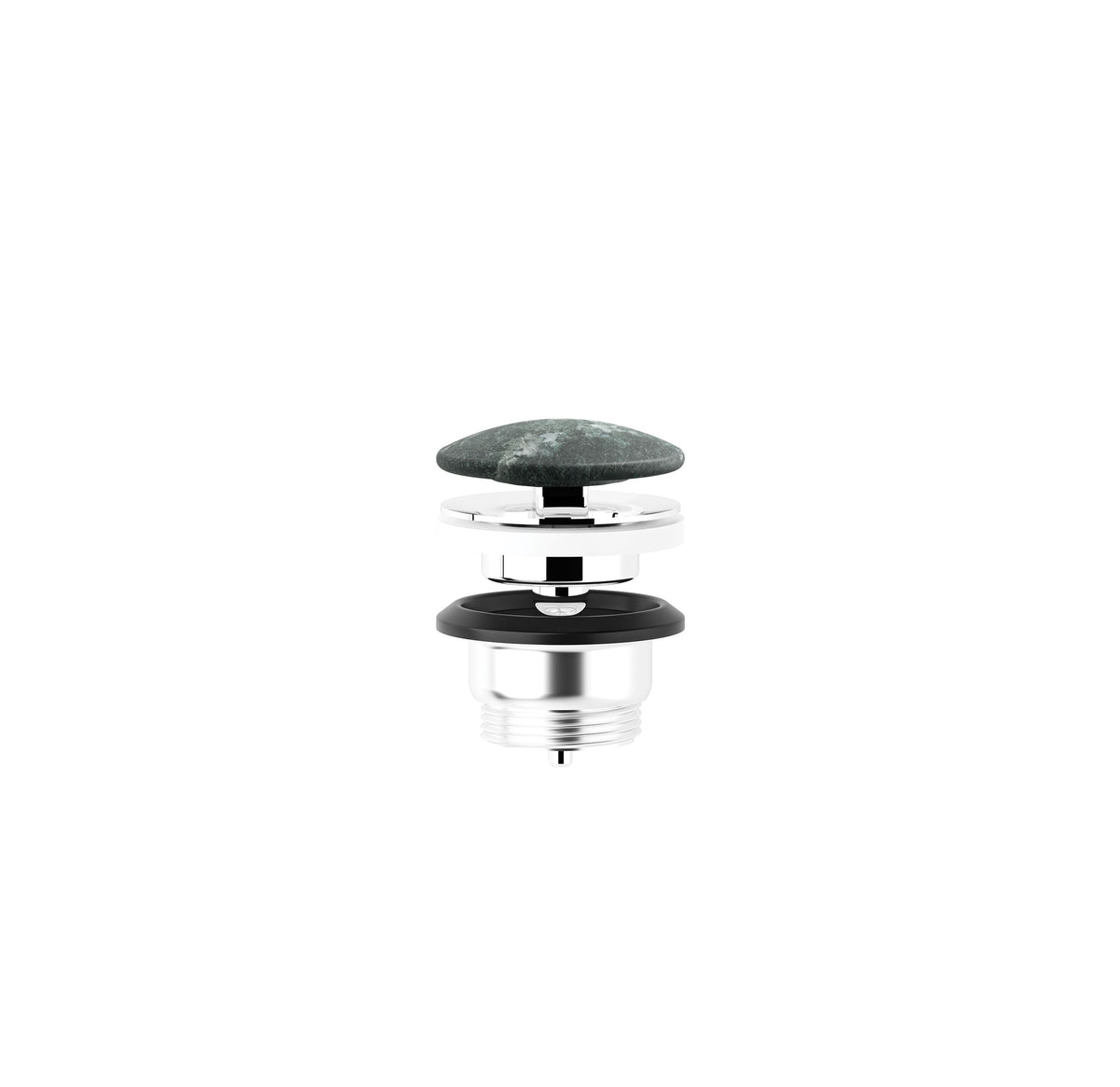 KLUDI-ROTEXA PUSH-OPEN with ceramig plug waste G 1 1/4 Verde Alpi Matt