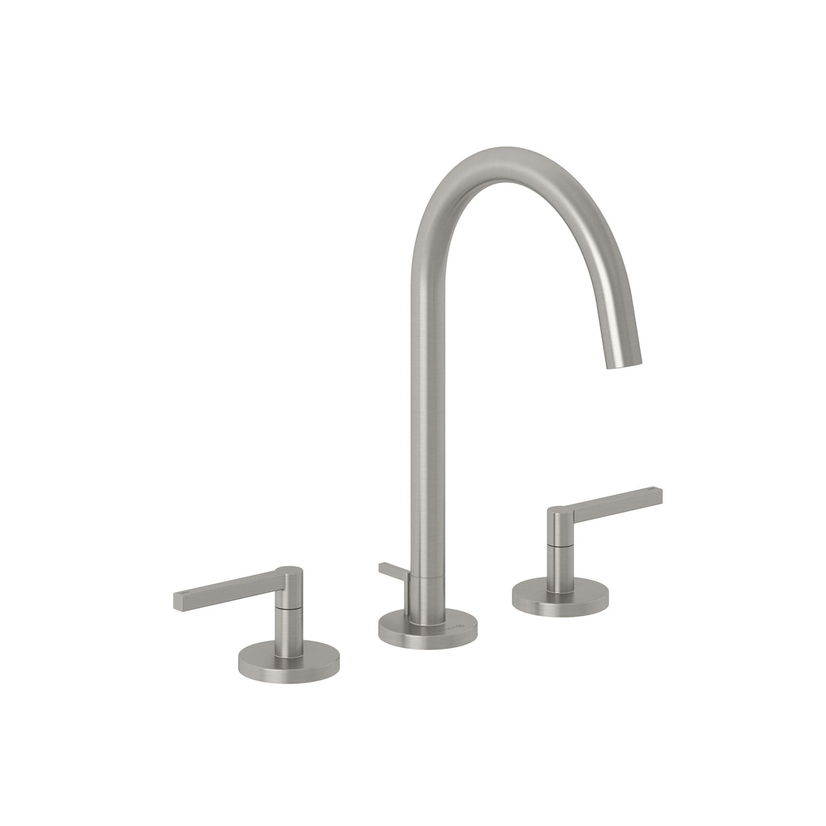 KLUDI-NOVA FONTE Puristic three-hole basin mixer DN 15 Brushed Nickel