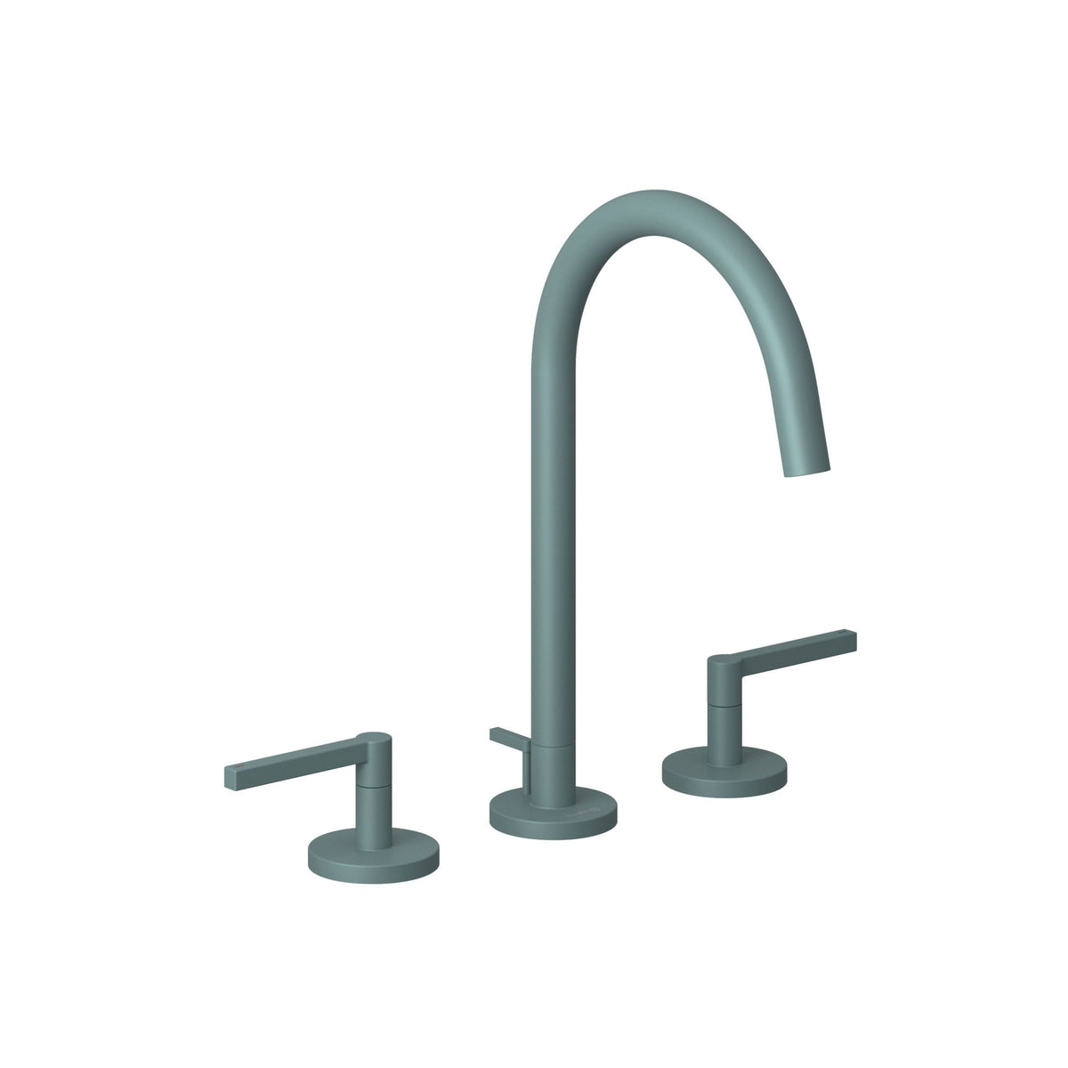 KLUDI-NOVA FONTE Puristic three-hole basin mixer DN 15 Matt Teal Blue