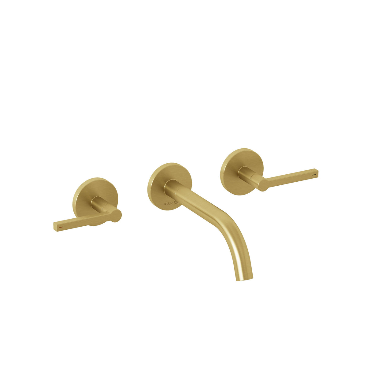 KLUDI-NOVA FONTE Puristic wall mounted basin mixer DN 15 Brushed Gold