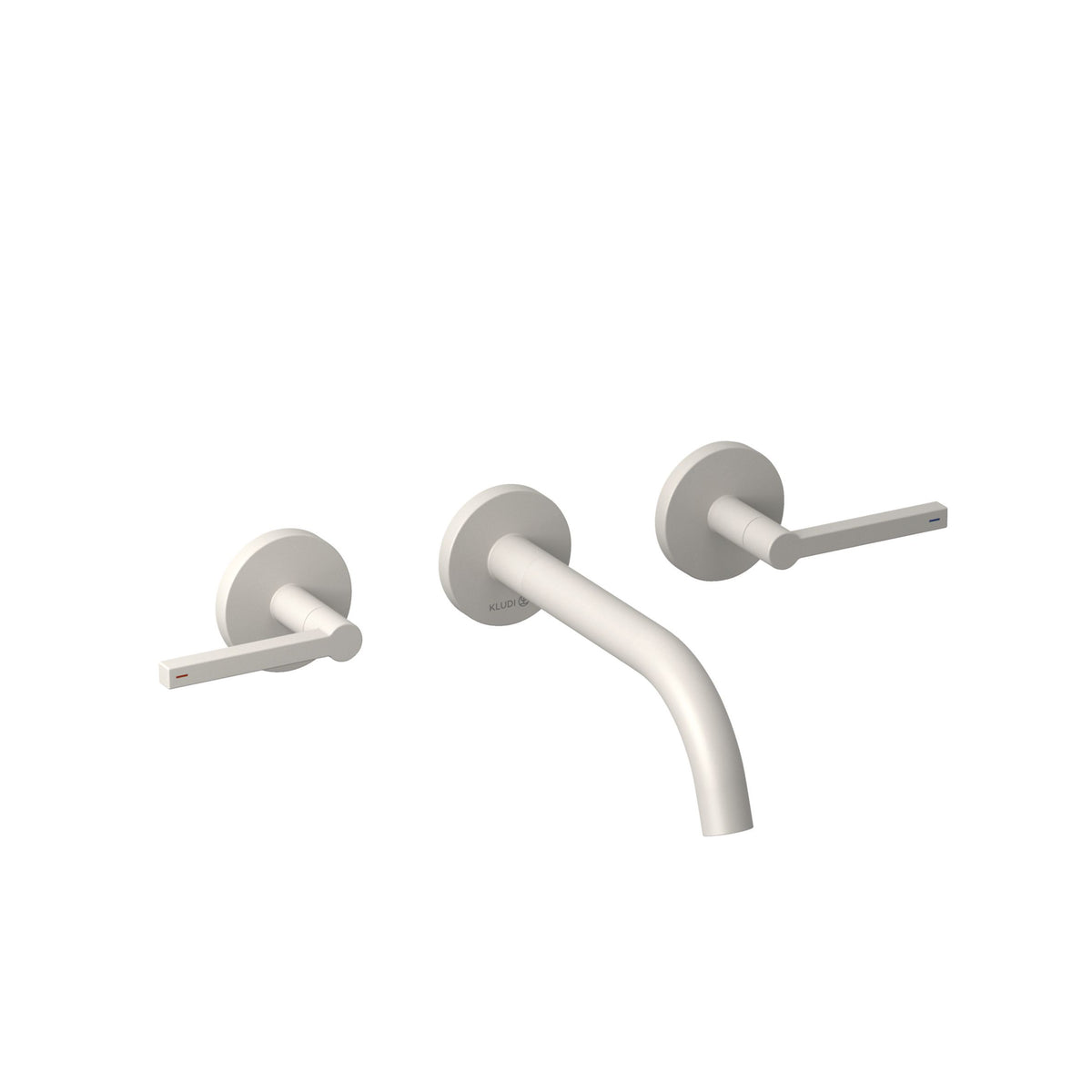 KLUDI-NOVA FONTE Puristic wall mounted basin mixer DN 15 Matt Light Dove