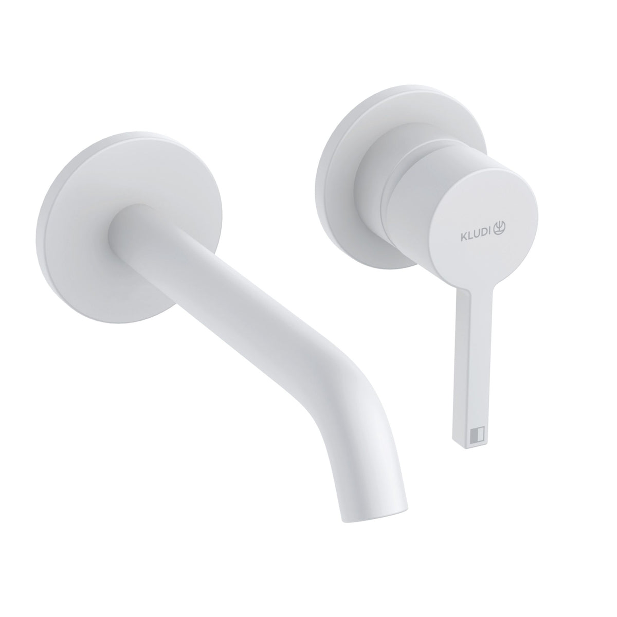 KLUDI-NOVA FONTE Pura Concealed two hole wall mounted basin mixer Matt White