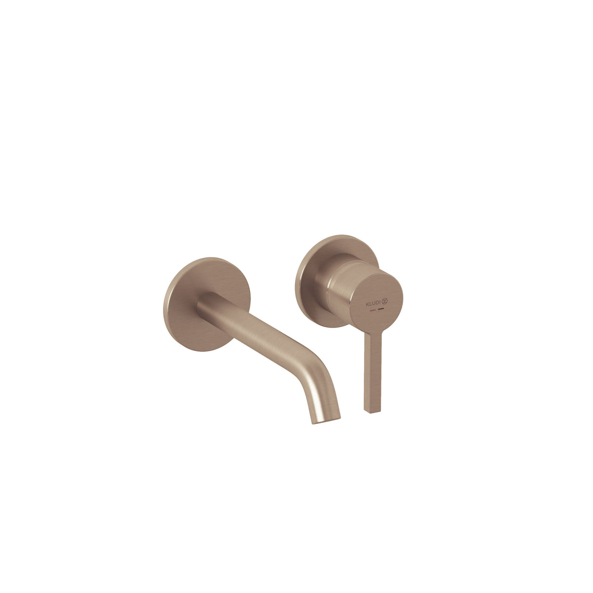 KLUDI-NOVA FONTE Pura Concealed two hole wall mounted basin mixer Brushed Bronze