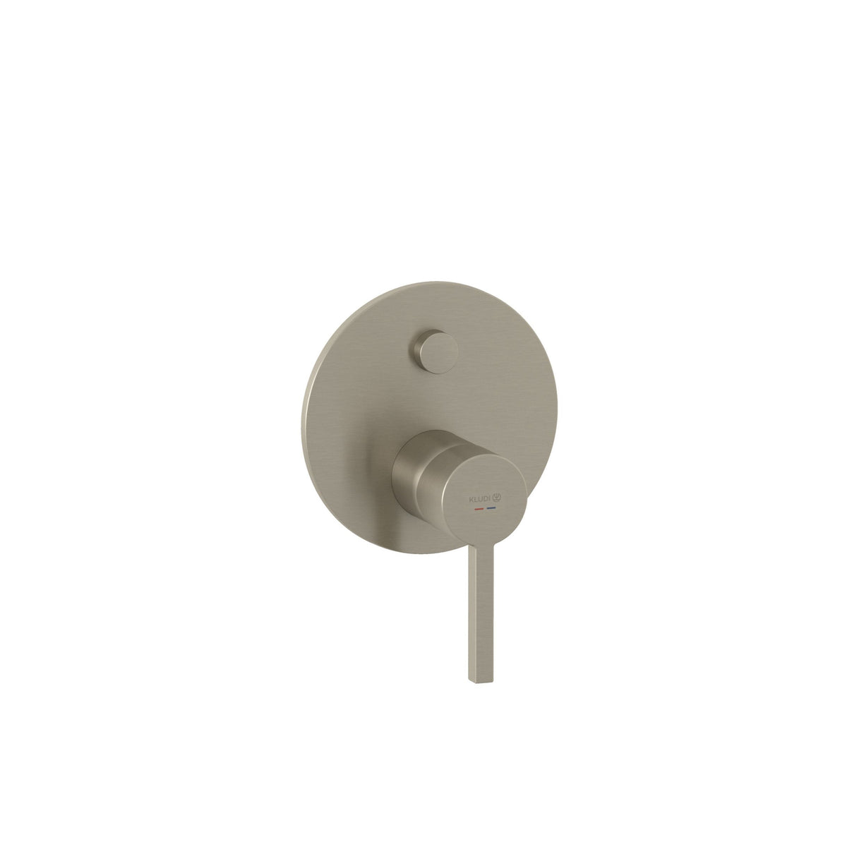 KLUDI-NOVA FONTE Puristic concealed single lever bath and shower mixer Brushed Nickel