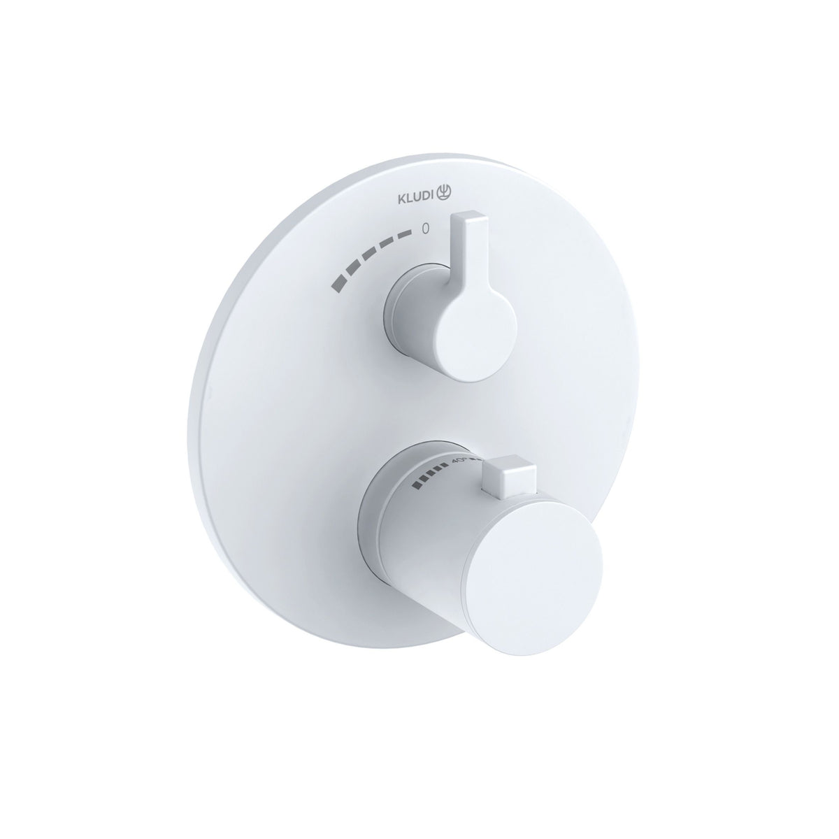 KLUDI-NOVA FONTE Puristic concealed thermostatic shower mixer Matt White