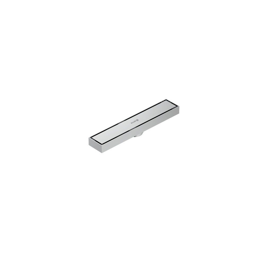 KLUDI-FLUVIA linear shower drain (tile insert dual purpose) Chrome