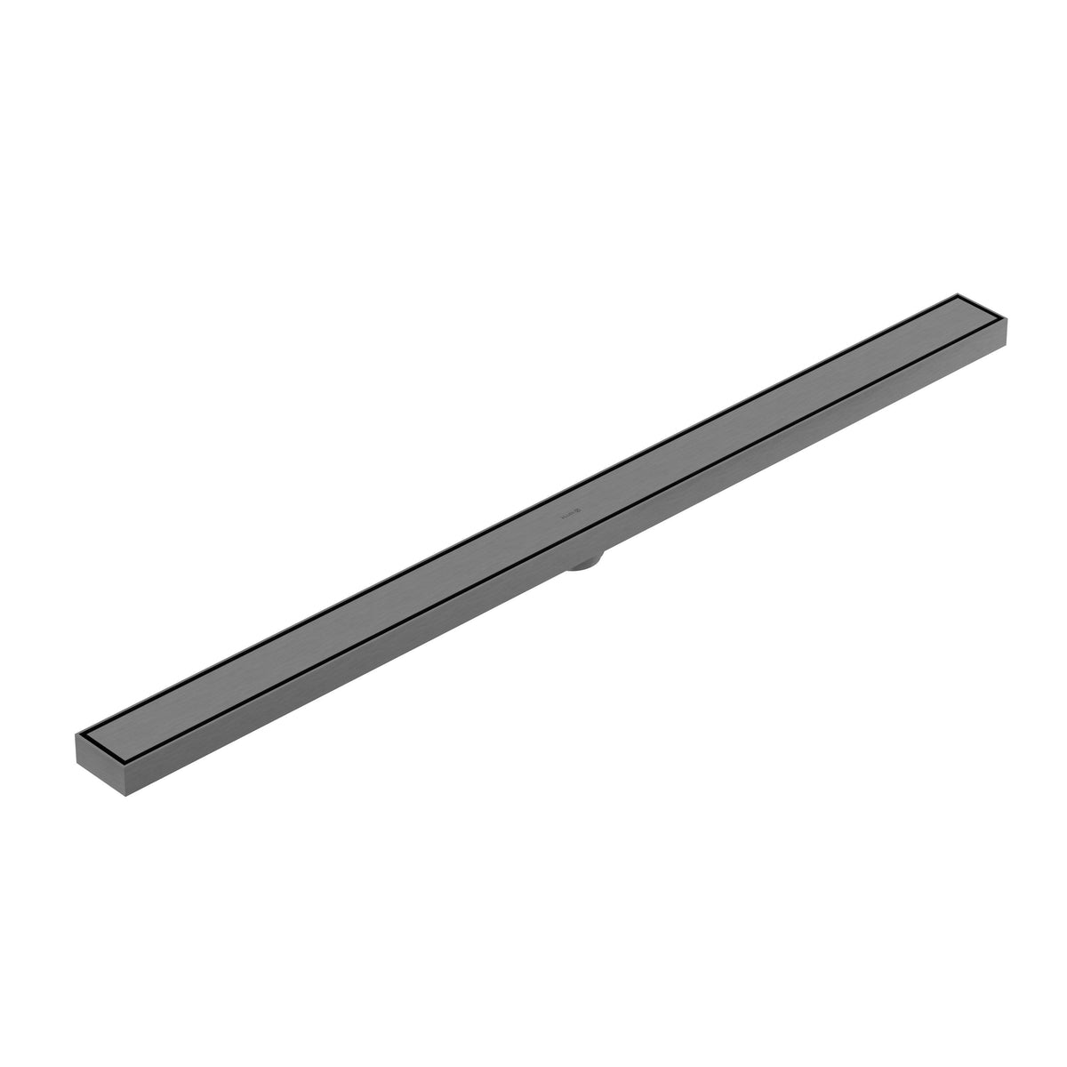 KLUDI-FLUVIA linear shower drain (tile insert dual purpose) Brushed Gunmetal