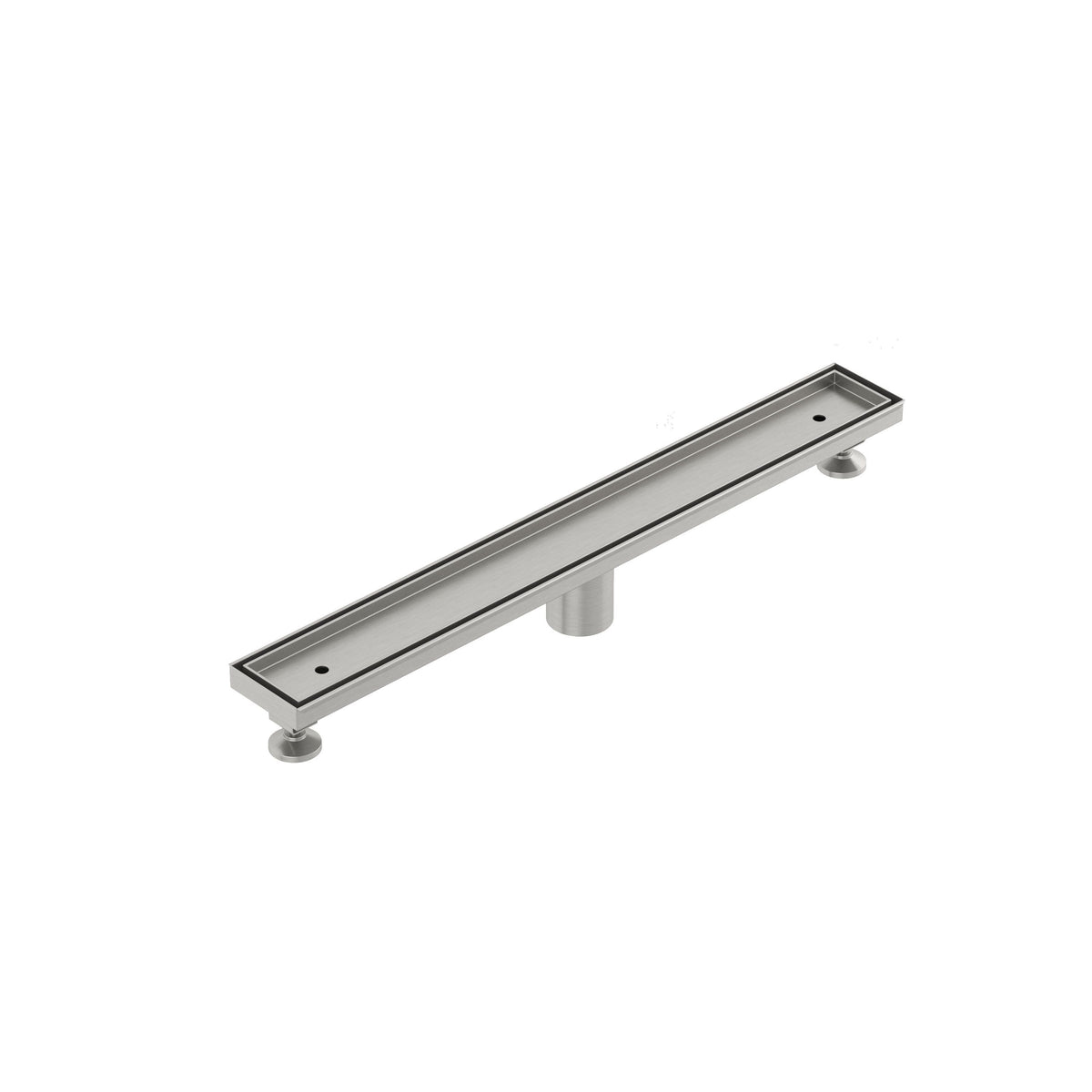 KLUDI-FLUVIA linear shower drain (tile insert) Brushed Nickel