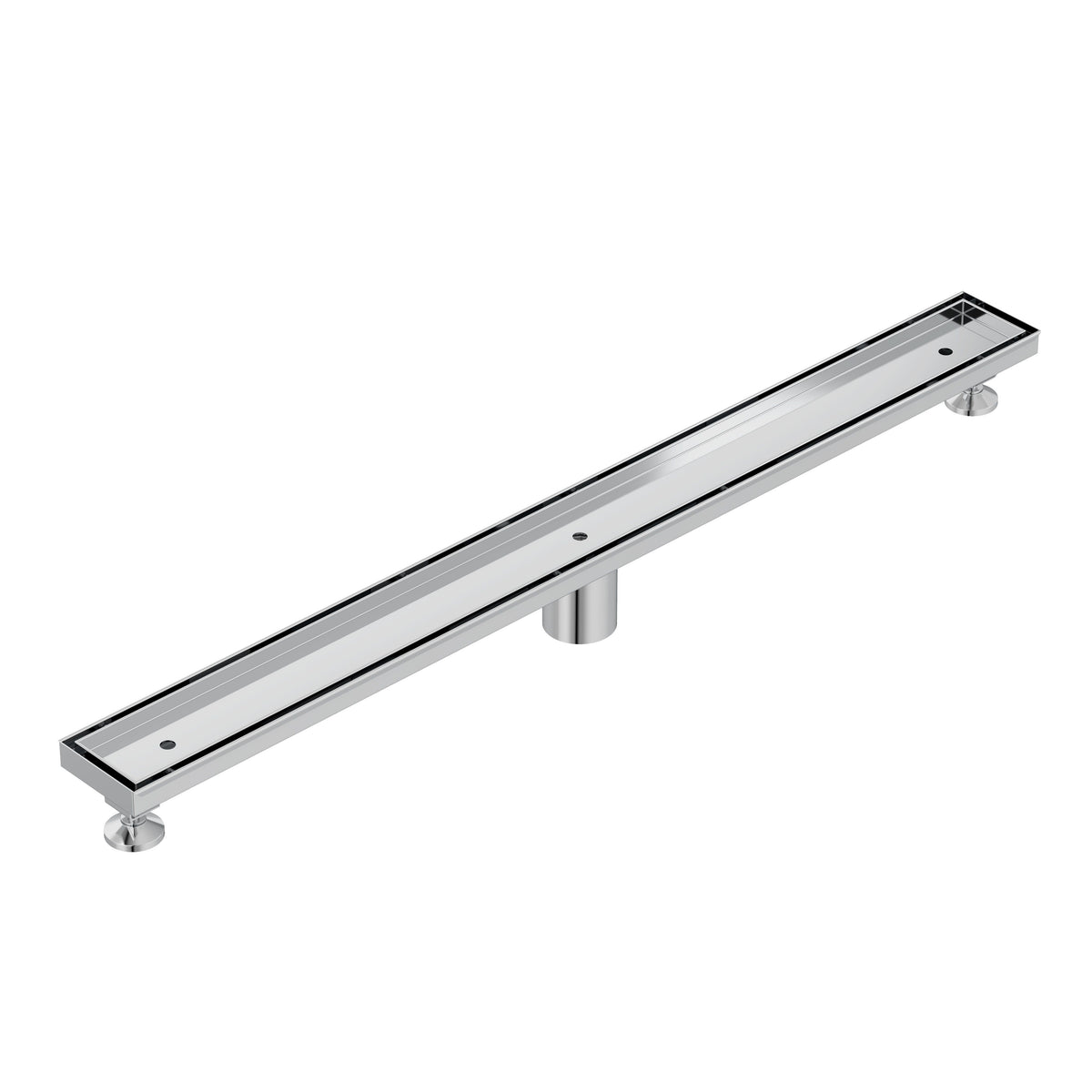 KLUDI-FLUVIA linear shower drain (tile insert) Chrome