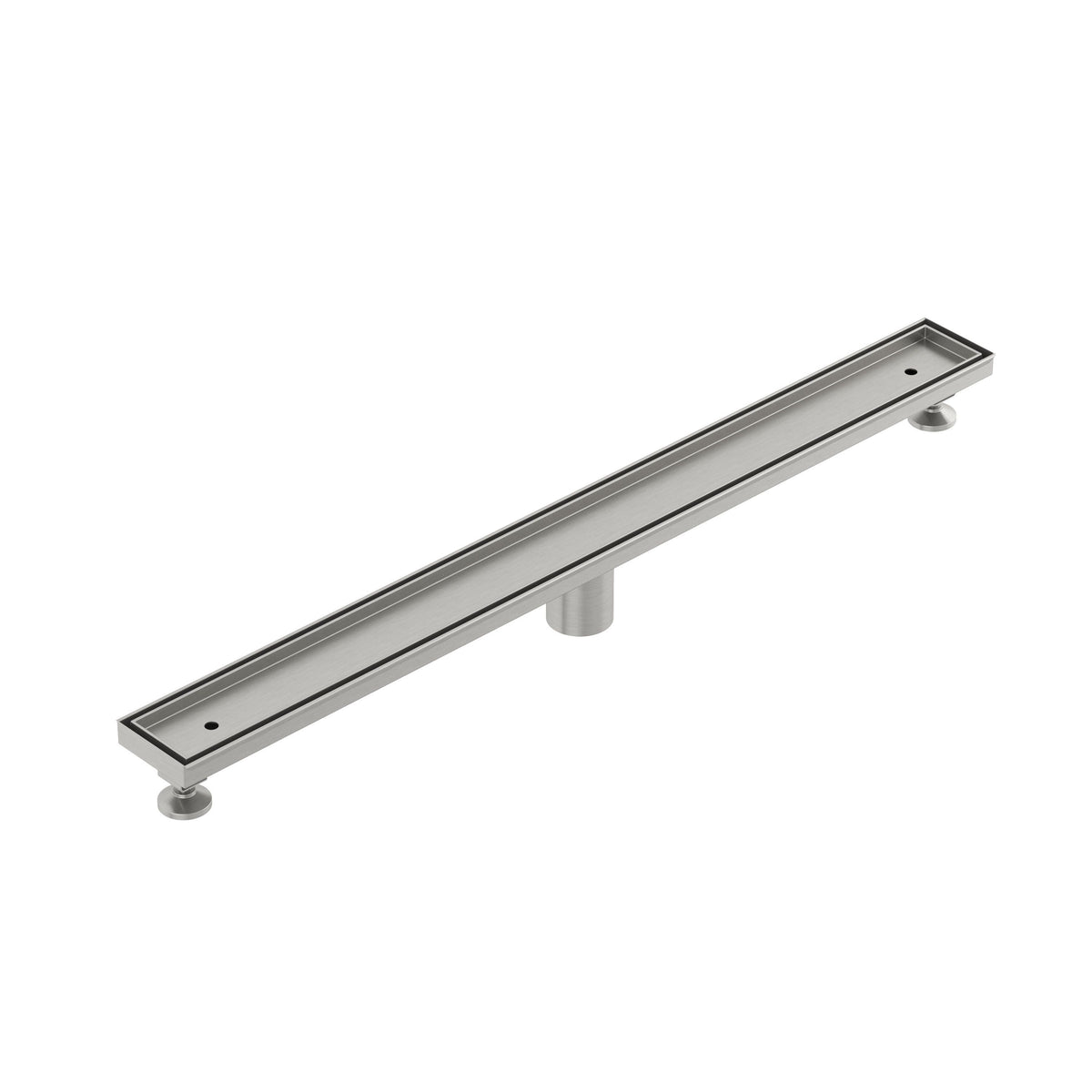 KLUDI-FLUVIA linear shower drain (tile insert) Brushed Nickel
