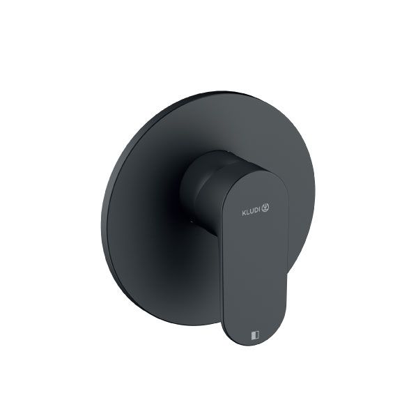 KLUDI-LOUVA concealed single lever shower mixer Matt Black