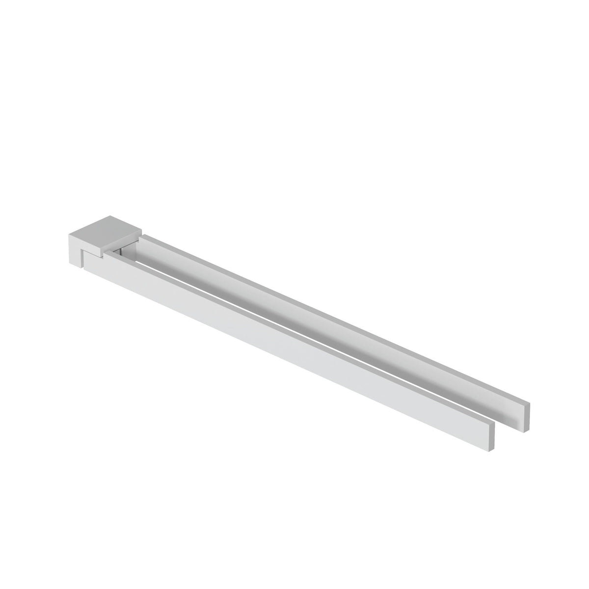 KLUDI-VELA C double towel holder Matt White
