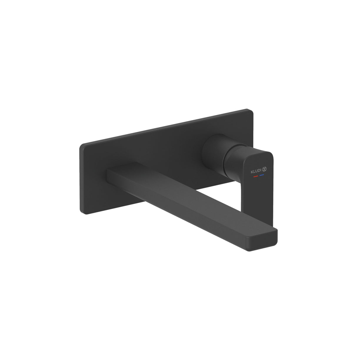 KLUDI-RENON concealed two hole wall mounted basin mixer Matt Black