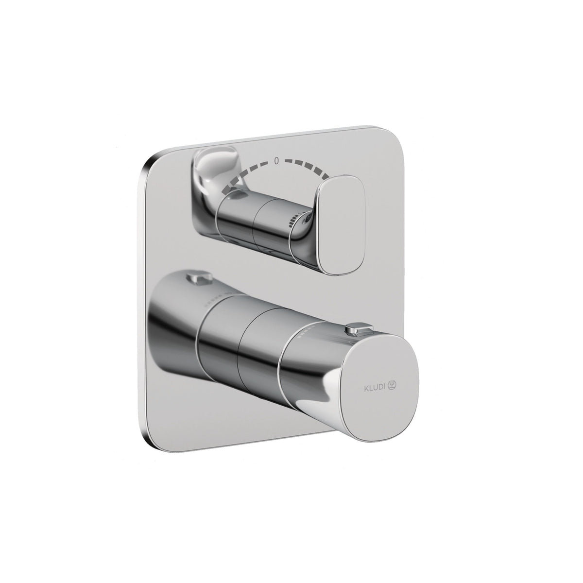KLUDI-SOUNA concealed thermostatic bath-shower mixer Chrome