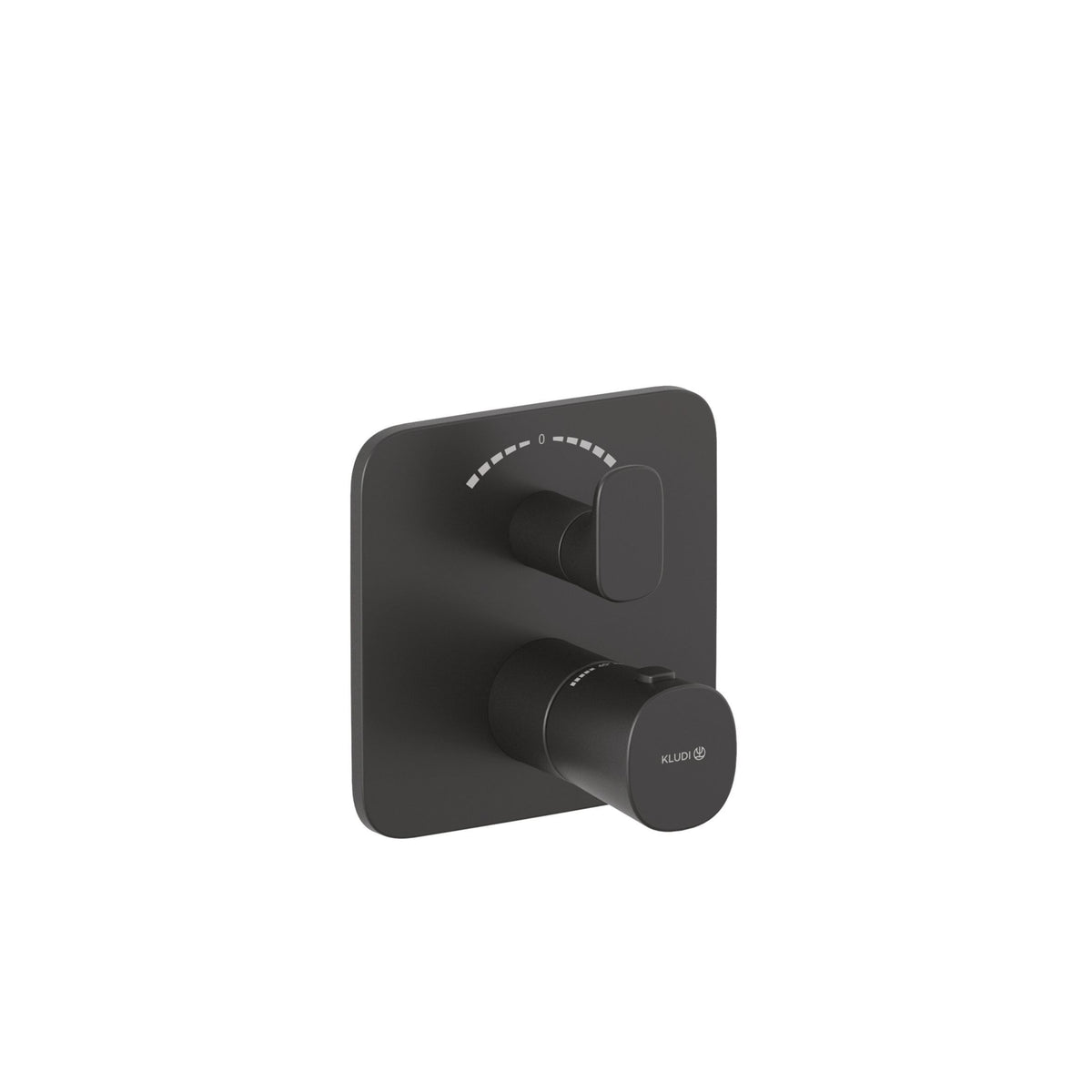 KLUDI-SOUNA concealed thermostatic bath-shower mixer Matt Black