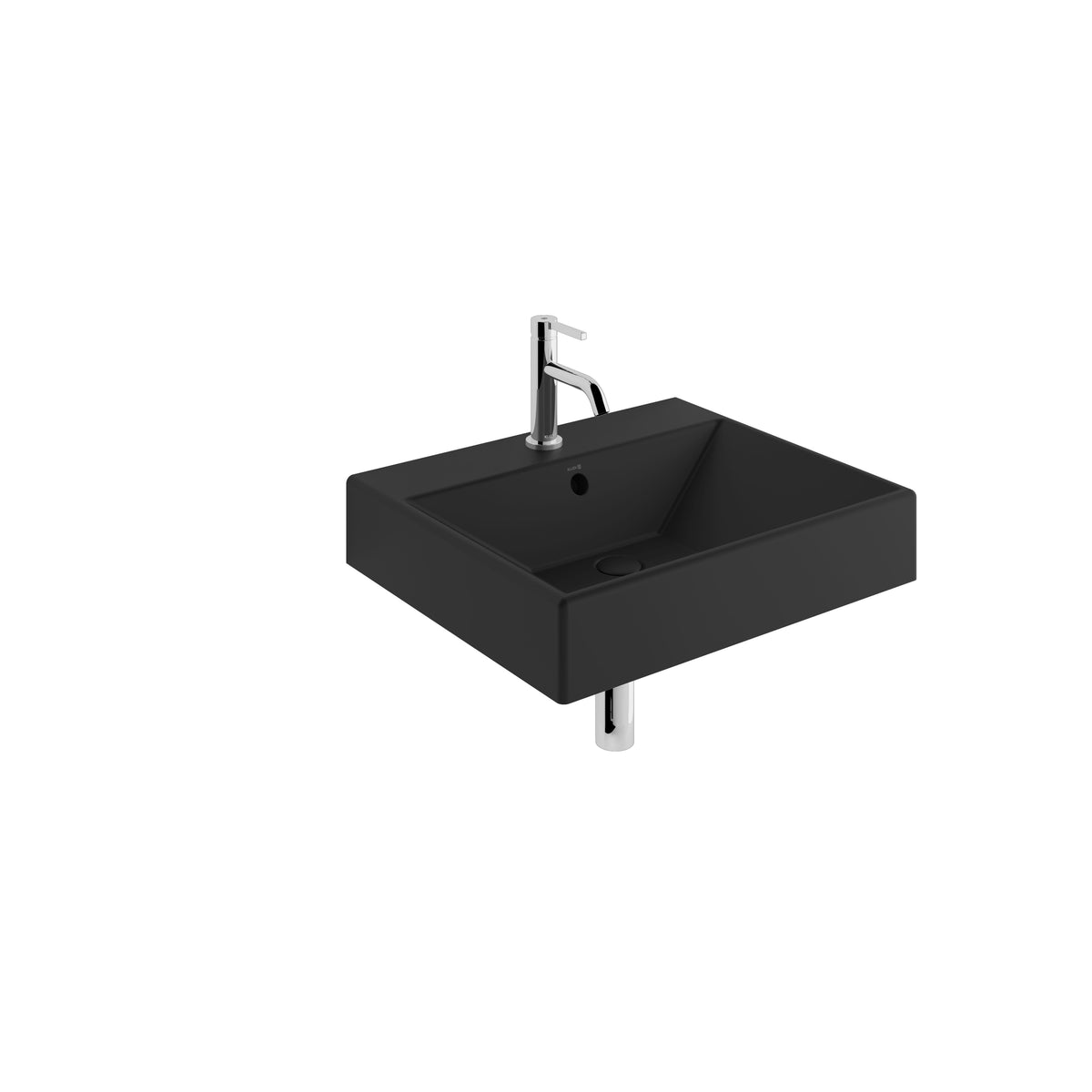 KLUDI-RESA FURNITURE / WALL HUNG WASHBASIN 61x50cm Matt Black