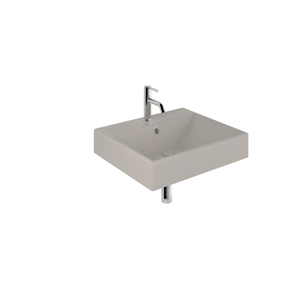 KLUDI-RESA FURNITURE / WALL HUNG WASHBASIN 61x50cm Matt Black