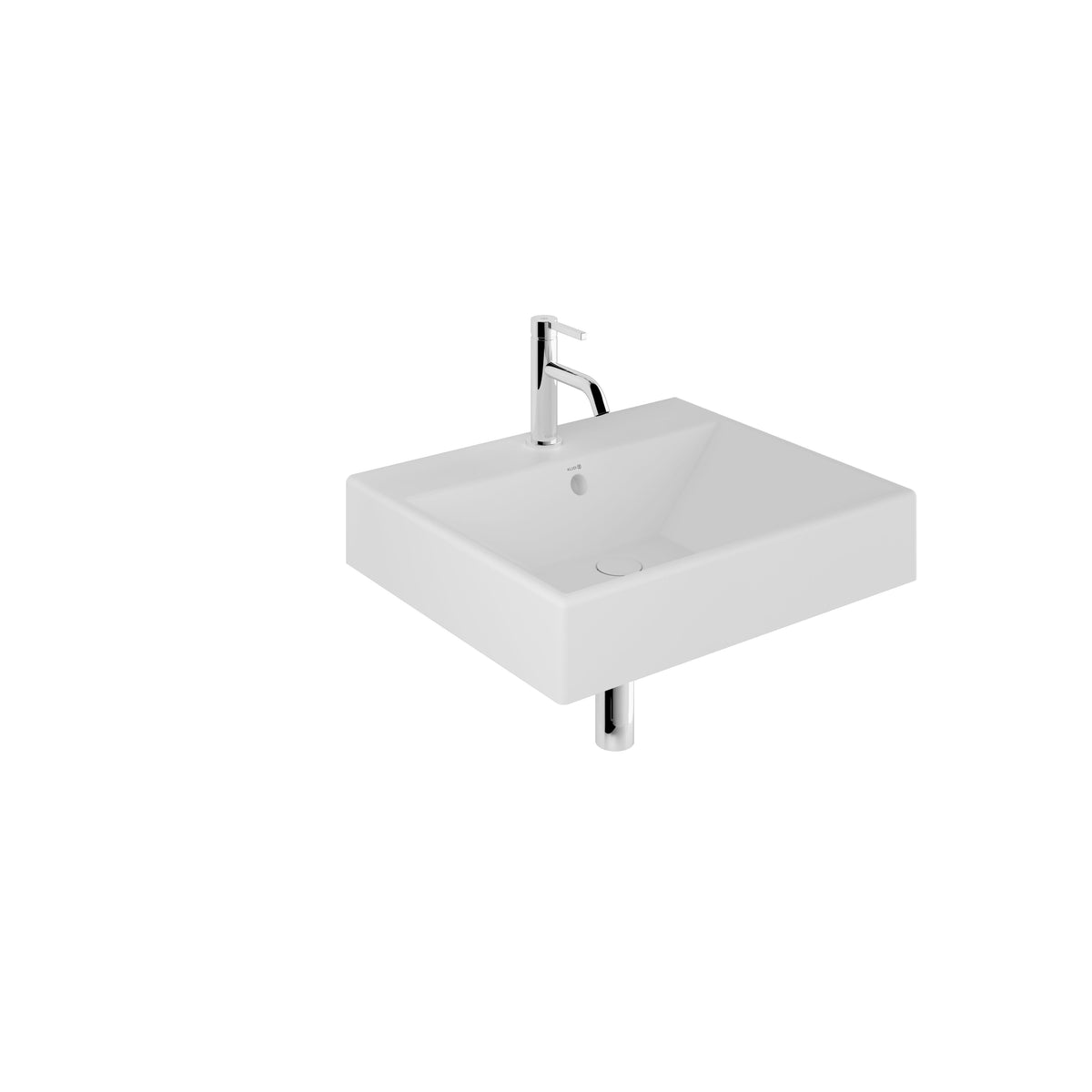 KLUDI-RESA FURNITURE / WALL HUNG WASHBASIN 81x50cm Matt Black