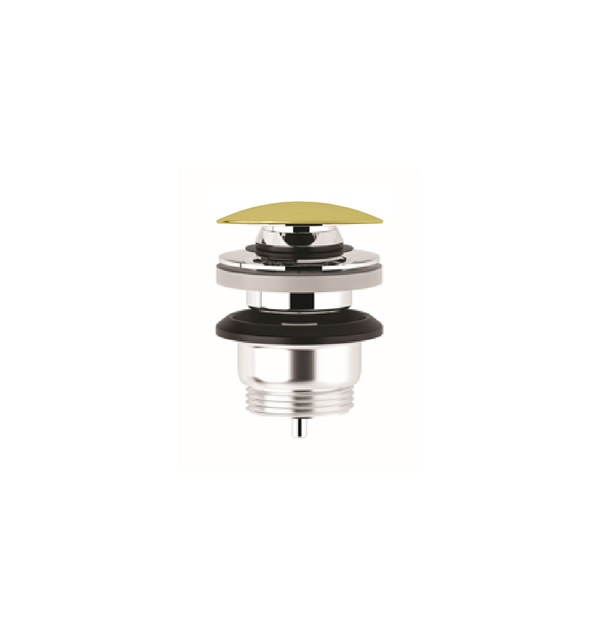 KLUDI-ROTEXA PUSH-OPEN with plug waste G 1 1/4 Brushed Gold