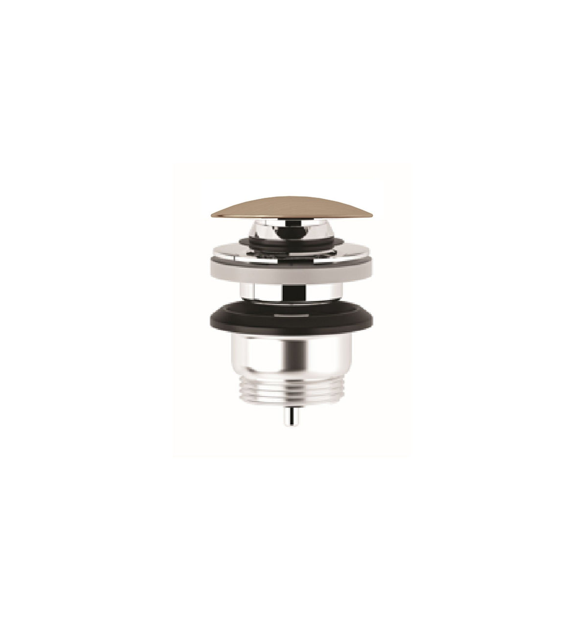 KLUDI-ROTEXA PUSH-OPEN with plug waste G 1 1/4 Brushed Bronze