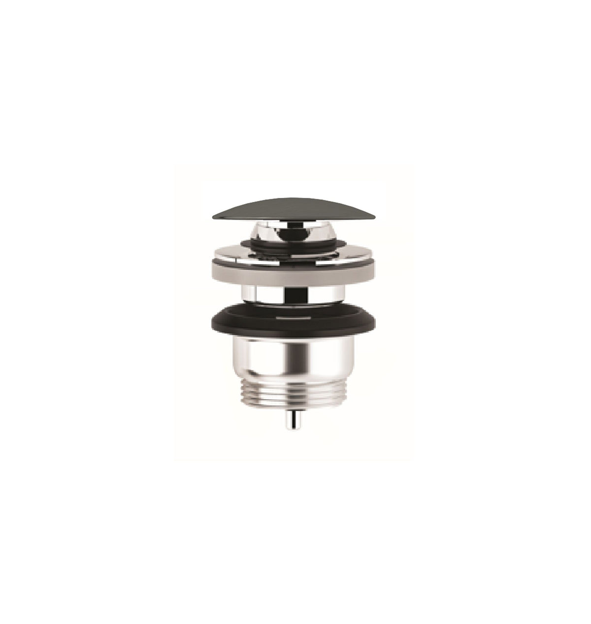 KLUDI-ROTEXA PUSH-OPEN with plug waste G 1 1/4 Brushed Gunmetal