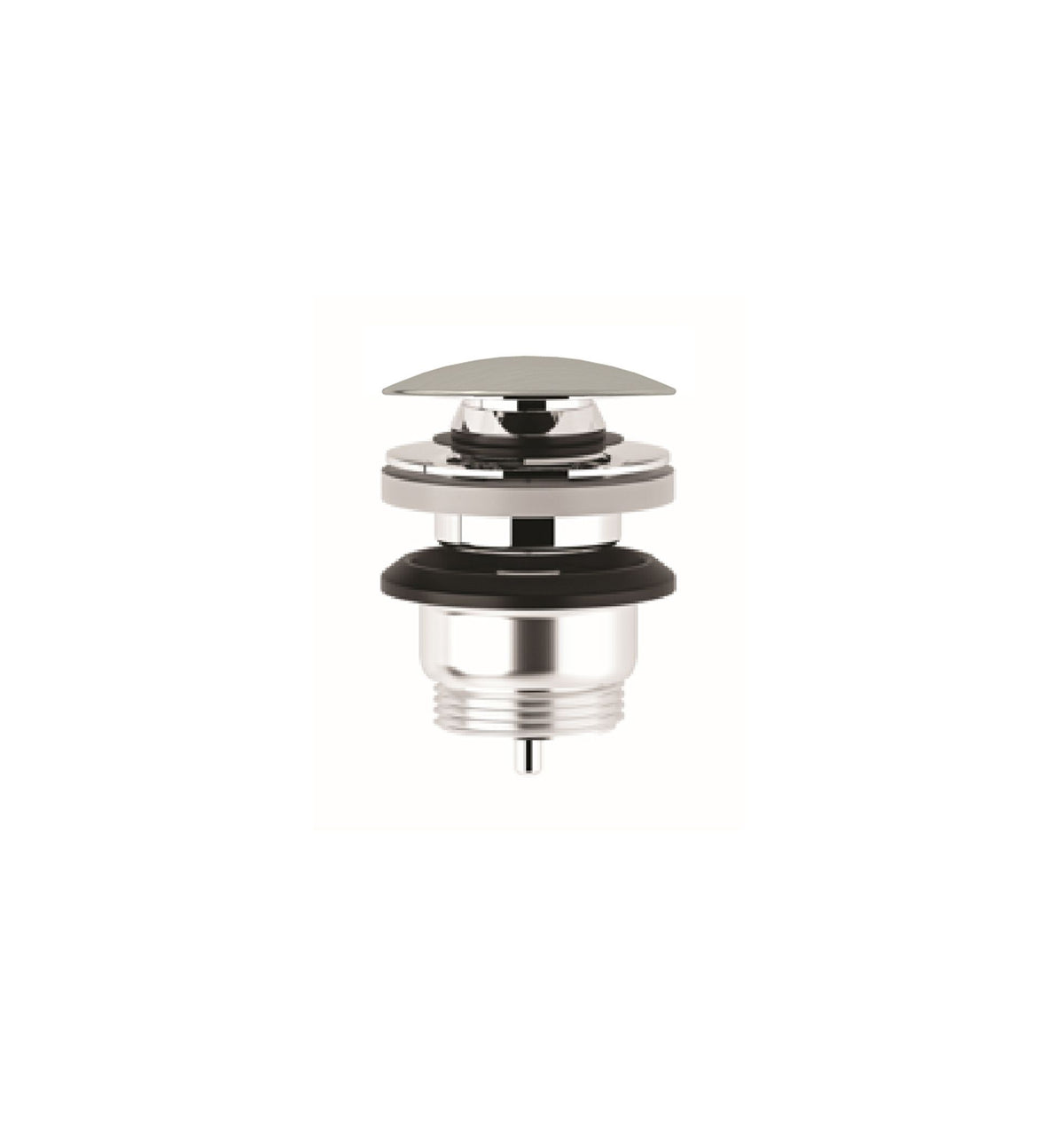 KLUDI-ROTEXA PUSH-OPEN with plug waste G 1 1/4 Brushed Nickel