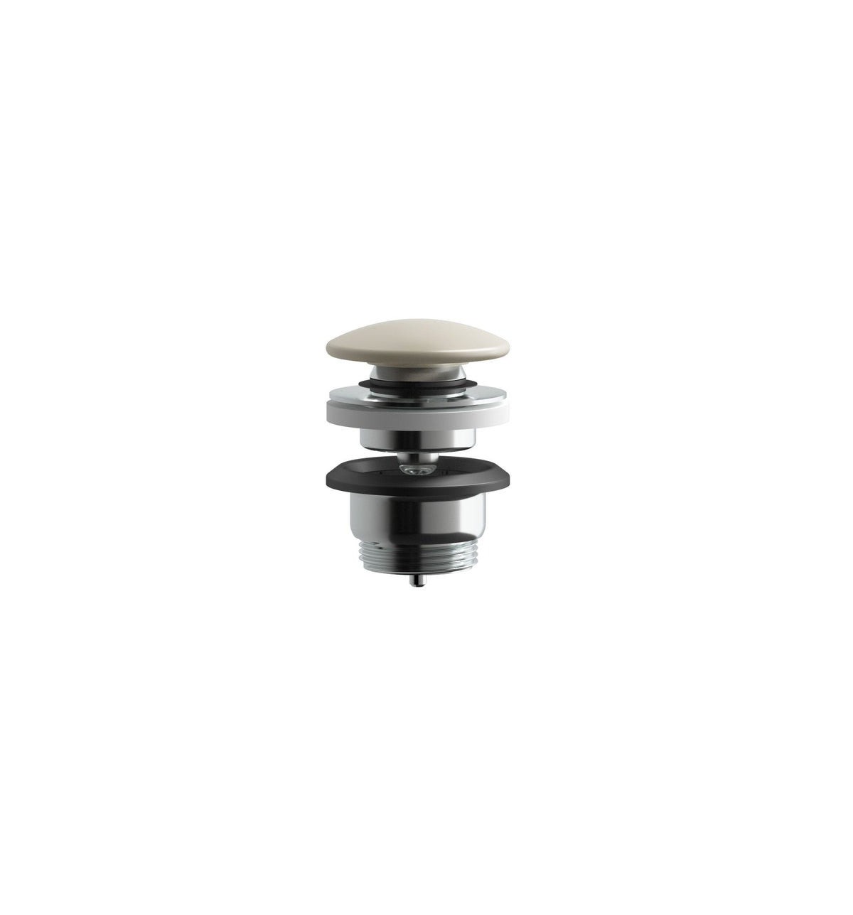 KLUDI-ROTEXA PUSH-OPEN with plug waste G 1 1/4 Matt Light Dove