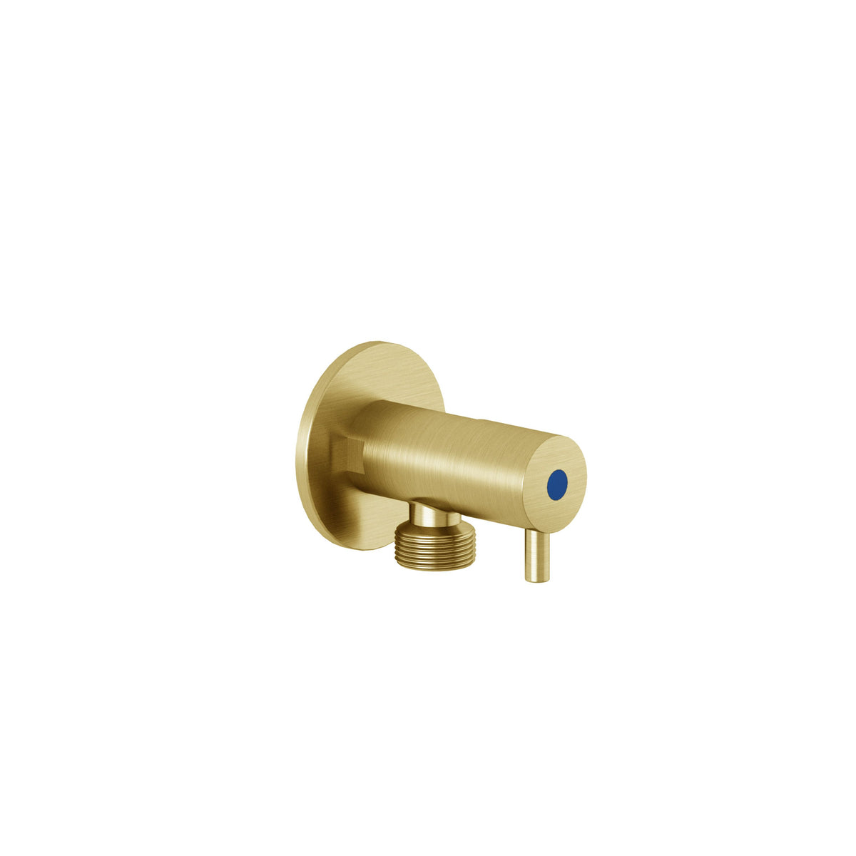 Brass angle valve DN 15 Brushed Gold