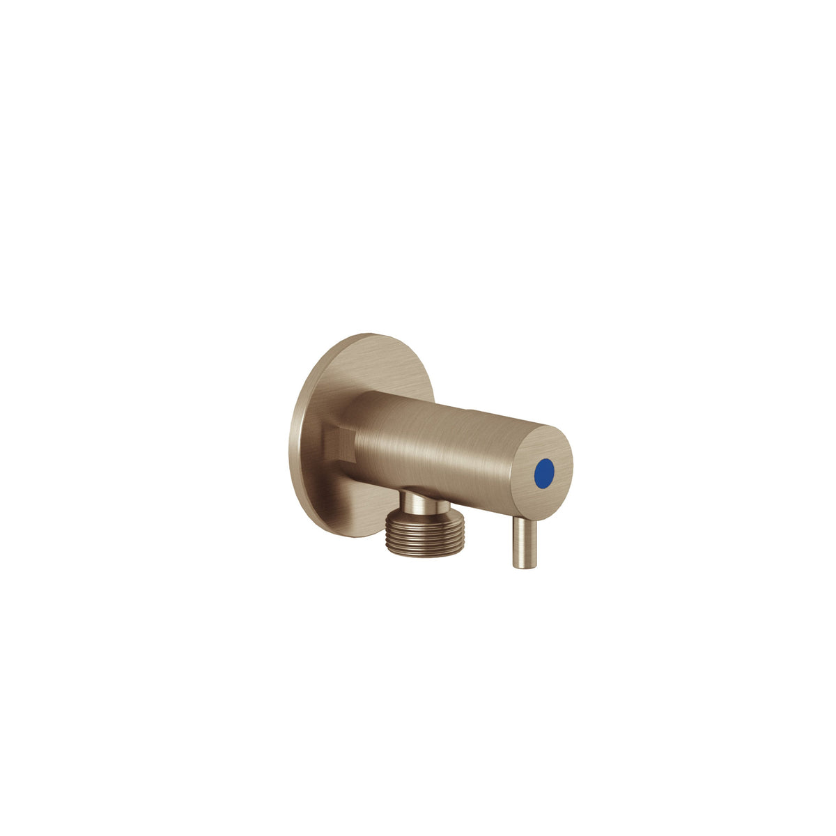 Brass angle valve DN 15 Brushed Bronze