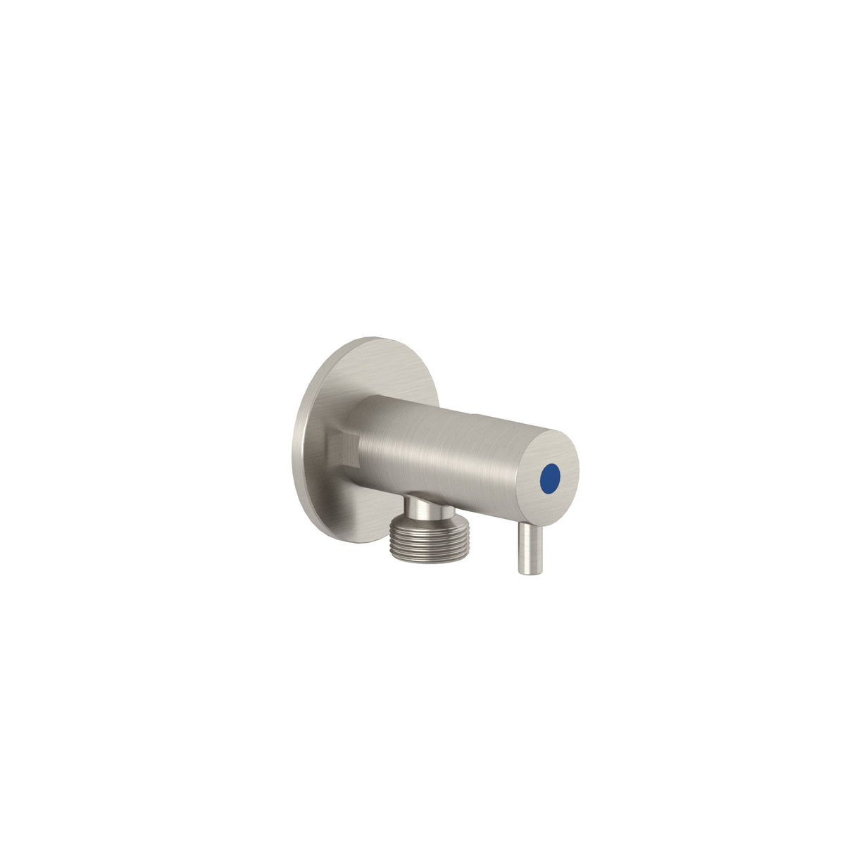Brass angle valve DN 15 Brushed Nickel
