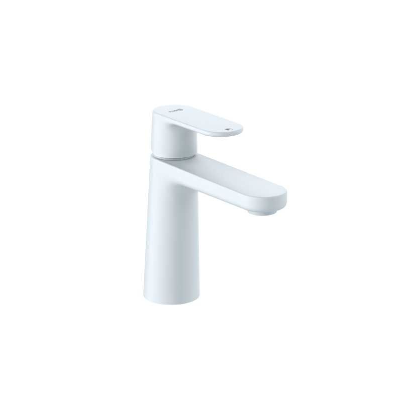 KLUDI-LOUVA single lever basin mixer 100 Matt White