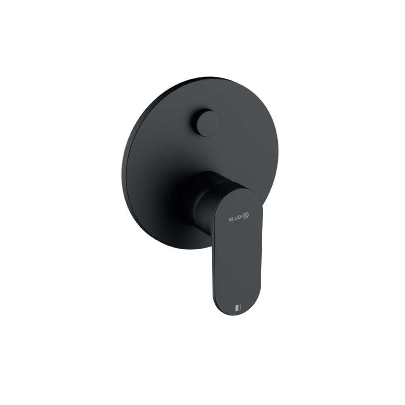 KLUDI-LOUVA concealed single lever bath-and shower mixer Matt Black