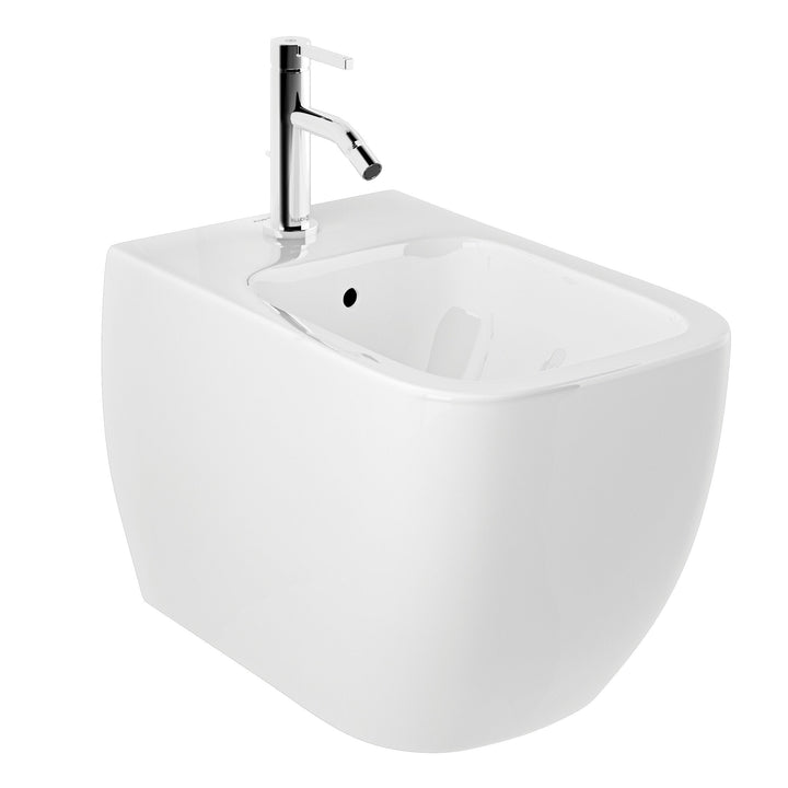 KLUDI-RESA C WALL HUNG BIDET WITH HIDDEN FIXATIONS - GLOSSY WHITE