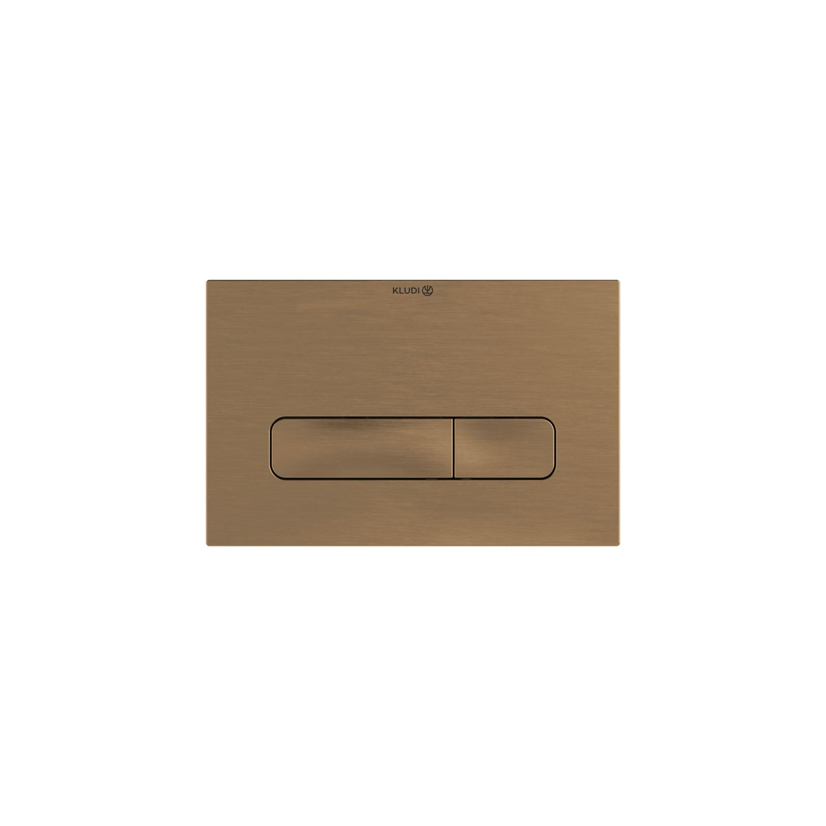 Push plate 24x15 h1,2 cm Rectangular Brushed Bronze