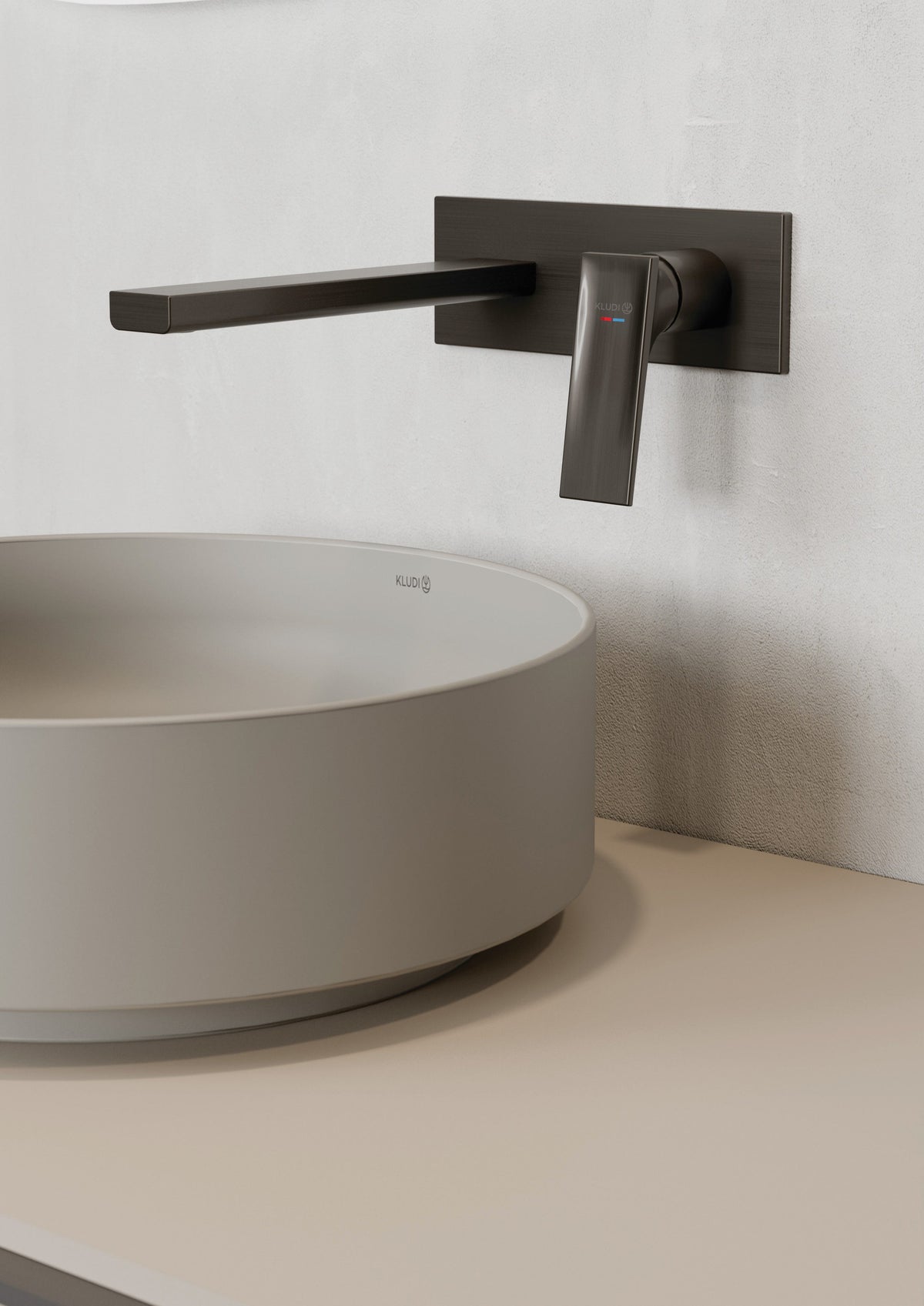 KLUDI-DECUS concealed two hole wall mounted basin mixer