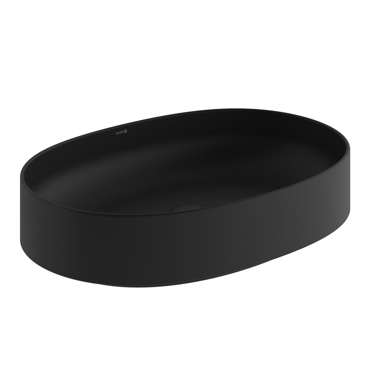 KLUDI-RESA O COUNTERTOP WASHBASIN 60x40cm Matt Black