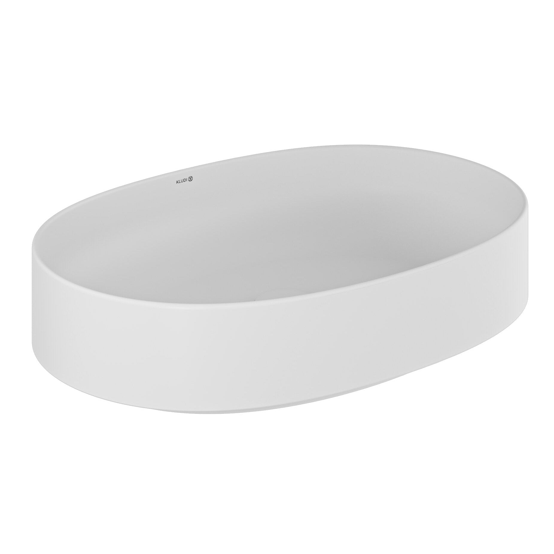 KLUDI-RESA O COUNTERTOP WASHBASIN 60x40cm Matt Black