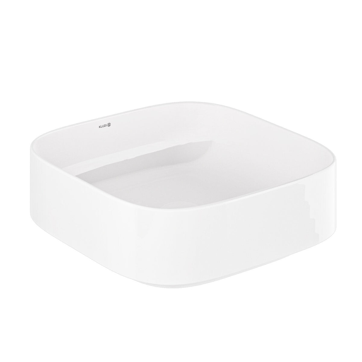 KLUDI-RESA C COUNTERTOP WASHBASIN 40x40cm Glossy White