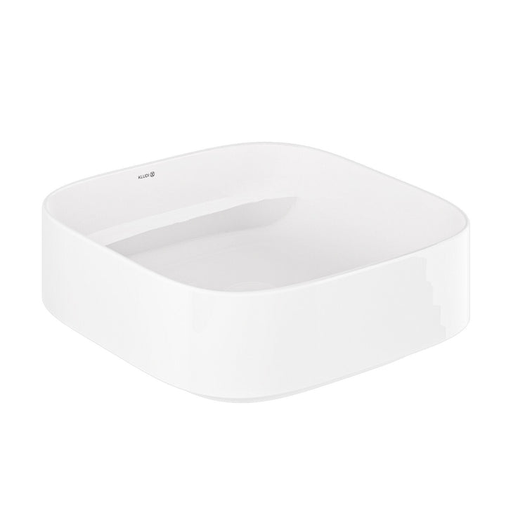 KLUDI-RESA C COUNTERTOP WASHBASIN 40x40cm Glossy White