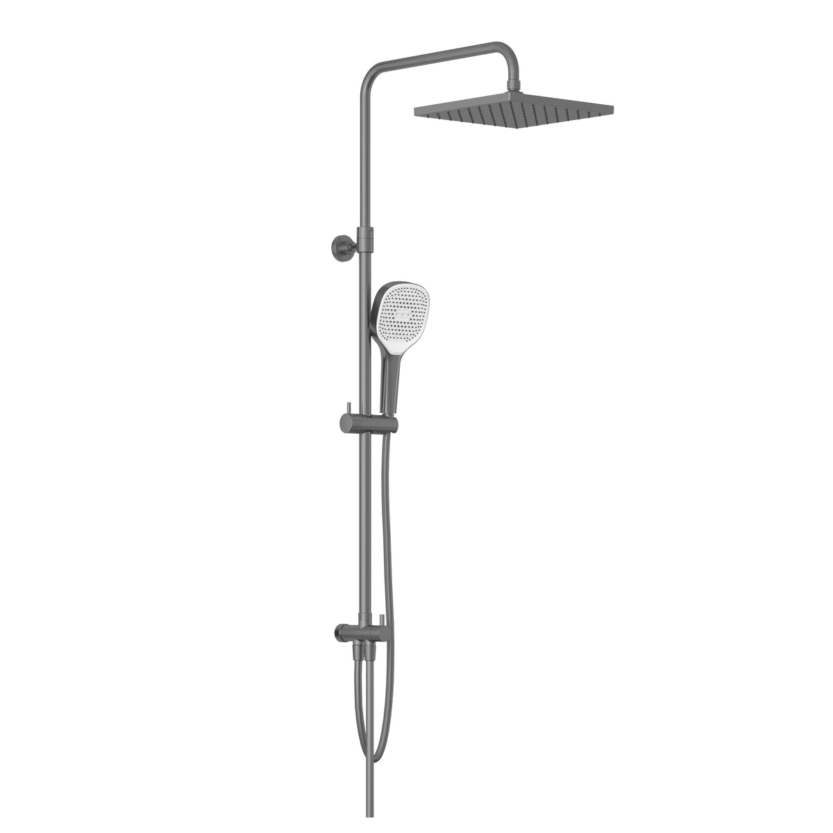 KLUDI-A-QA dual shower system Brushed Gunmetal