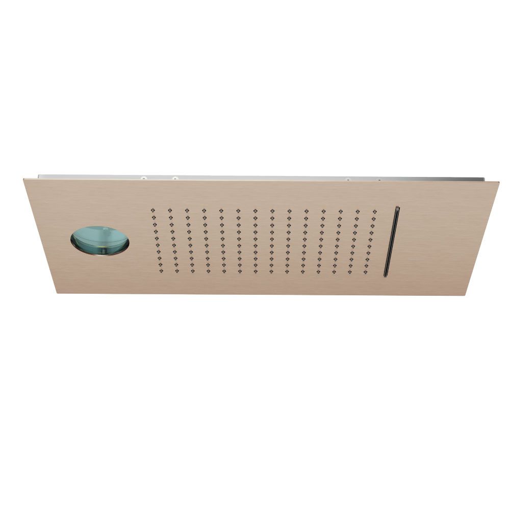 KLUDI-ASANA head shower 2 S 600mm x 300mm Brushed Bronze