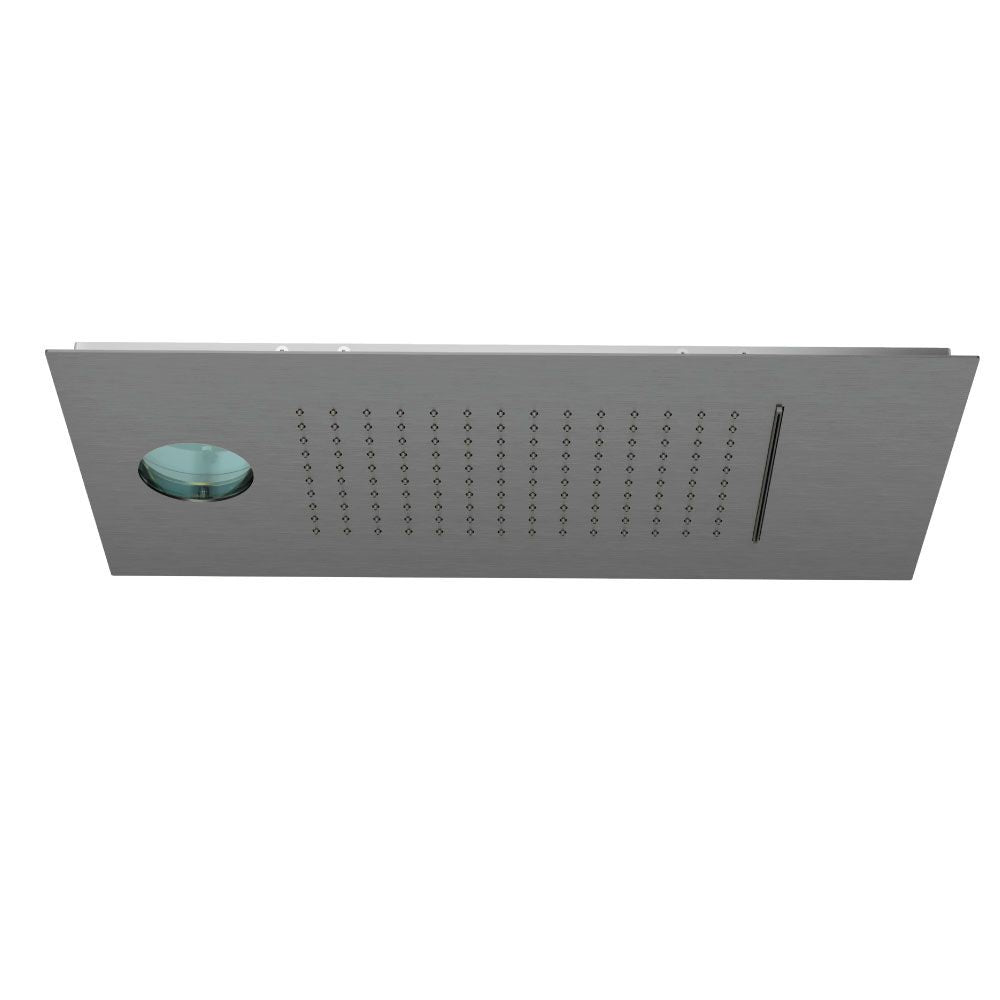 KLUDI-ASANA head shower 2 S 600mm x 300mm Brushed Gunmetal