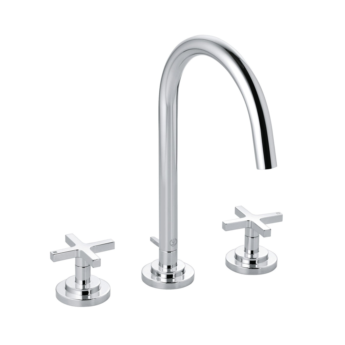 KLUDI-NOVA FONTE  Puristic  three-hole basin mixer DN 15 Glossy White