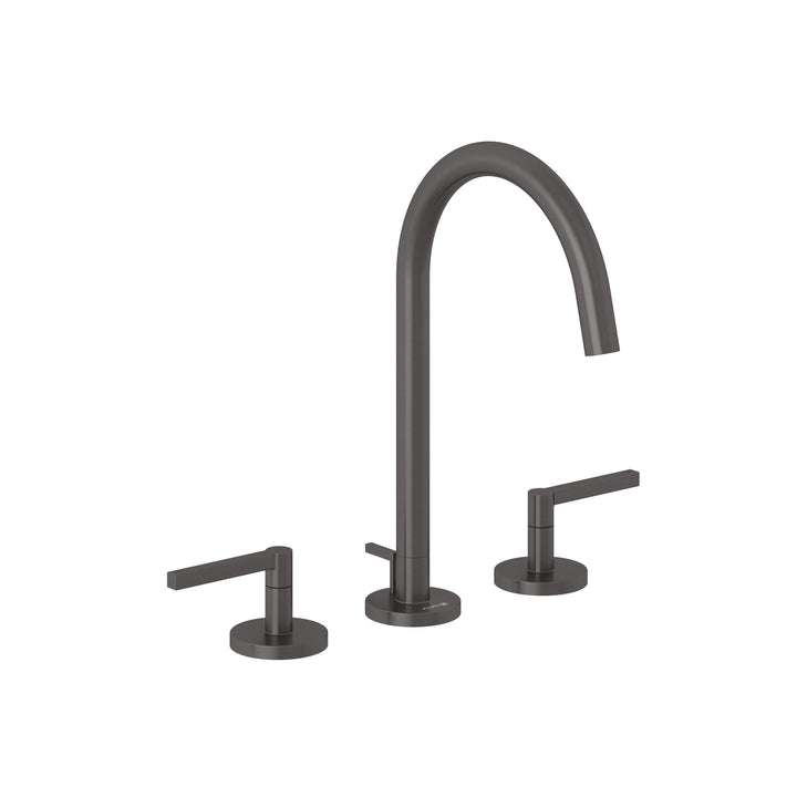 KLUDI-NOVA FONTE Puristic three-hole basin mixer DN 15 Brushed Gunmetal