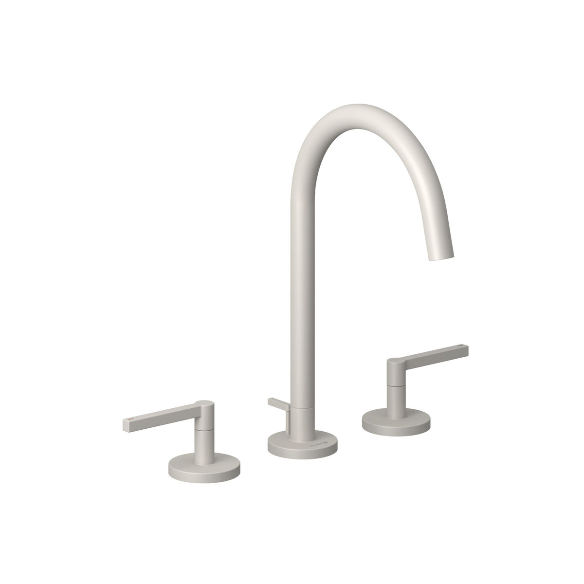 KLUDI-NOVA FONTE Puristic three-hole basin mixer DN 15 Matt Light Dove